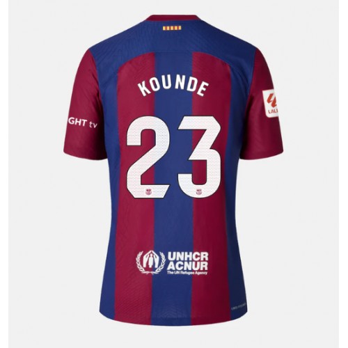 Fotballdrakt Dame Barcelona Jules Kounde #23 Hjemmedrakt 2023-24 Kortermet